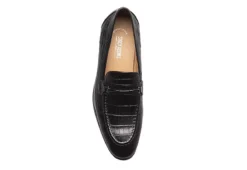 Stacy Adams Mens Ferdinand Moc Toe Slip On Oxford - Black -Skechers Sales US 01 501551 05