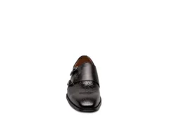 Stacy Adams Mens Torrance Plain Toe Double Monk Strap Oxford - Black -Skechers Sales US 01 501558 02