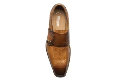 Stacy Adams Mens Torrance Plain Toe Double Monk Strap Oxford - Cognac -Skechers Sales US 01 501559 05