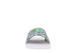 Champion Mens Mega Slide Graphic Slide Sandal - White -Skechers Sales US 01 501605 02