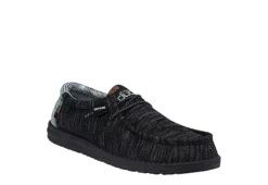 Heydude Mens Wally Slip On Sneaker - Black