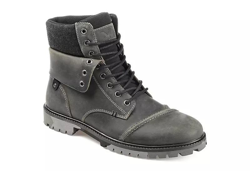 Territory Mens Grind Lace-up Boot - Grey 1 Territory Mens Grind Lace-up Boot - Grey