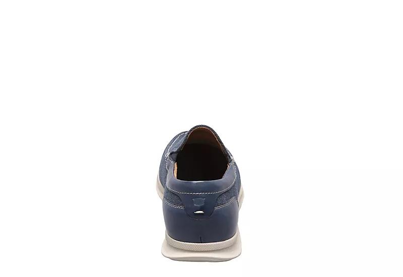 Florsheim Mens Montigo Canvas Venetian Loafer Oxford - Navy 5 Florsheim Mens Montigo Canvas Venetian Loafer Oxford - Navy - Image 5