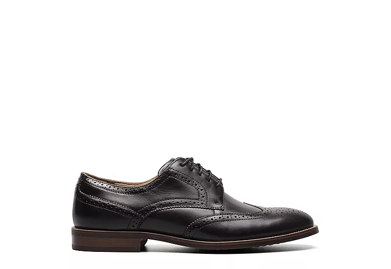 Florsheim Mens Rucci Wing Tip Oxford - Black 2 Florsheim Mens Rucci Wing Tip Oxford - Black - Image 2