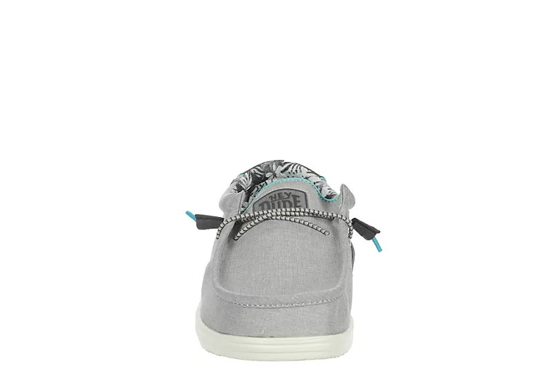 Heydude Mens Wally Slip On Sneaker - Grey 3 Heydude Mens Wally Slip On Sneaker - Grey - Image 3