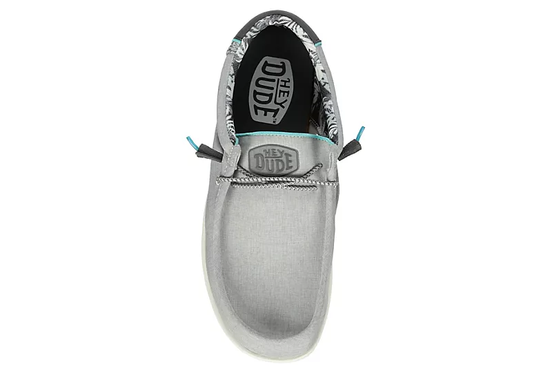 Heydude Mens Wally Slip On Sneaker - Grey 6 Heydude Mens Wally Slip On Sneaker - Grey - Image 6