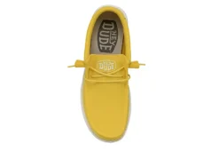 Heydude Mens Wally Slip On Sneaker - Yellow -Skechers Sales US 01 502327 04