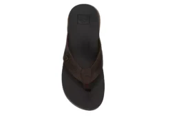 Reef Mens Cushion Spring Lux Flip Flop Sandal - Brown -Skechers Sales US 01 502372 05