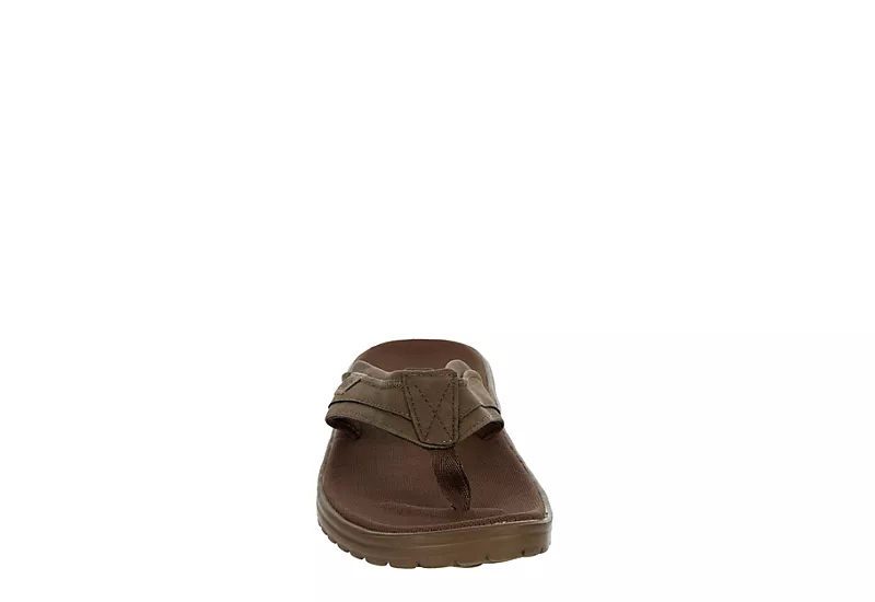 Heydude Mens Sami Flip Flop Sandal - Brown 3 Heydude Mens Sami Flip Flop Sandal - Brown - Image 3