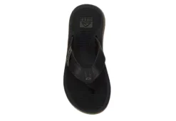 Reef Mens Santa Ana Flip Flop Sandal - Black -Skechers Sales US 01 502415 05