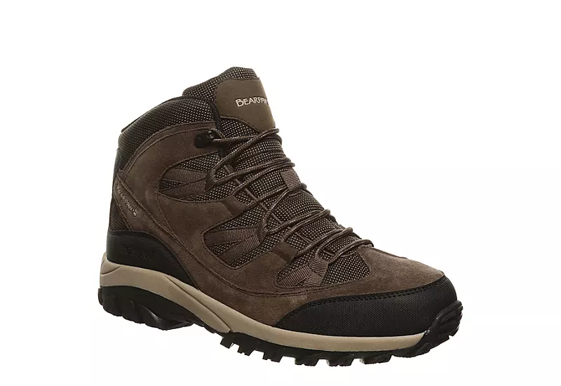 Bearpaw Mens Tallac Waterproof Mid Hiking Boot - Chocolate 1 Bearpaw Mens Tallac Waterproof Mid Hiking Boot - Chocolate