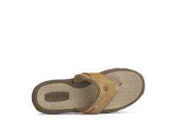 Sperry Mens Outer Banks Flip Flop Sandal - Tan -Skechers Sales US 01 502722 04