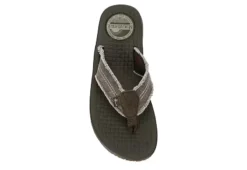 Margaritaville Mens Rag Time Flip Flop Sandal - Dark Brown -Skechers Sales US 01 502724 05