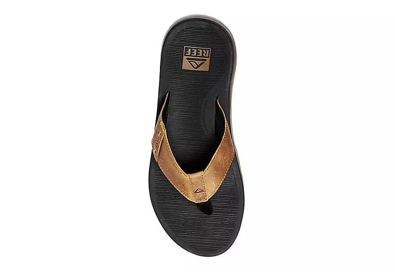 Reef Mens Santa Ana Flip Flop Sandal - Black 3 Reef Mens Santa Ana Flip Flop Sandal - Black - Image 3