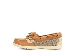 Sperry Girls Shoresider 3 Eye Boat Shoe - Tan -Skechers Sales US 01 531329 03