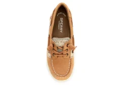 Sperry Girls Shoresider 3 Eye Boat Shoe - Tan -Skechers Sales US 01 531329 05