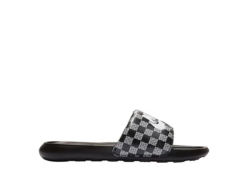 Nike Mens Victori One Print Slide Sandal - Black 1 Nike Mens Victori One Print Slide Sandal - Black