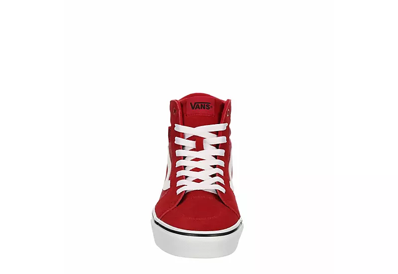 Vans Mens Filmore High Top Sneaker - Red 3 Vans Mens Filmore High Top Sneaker - Red - Image 3