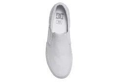 Dc Shoes Mens Trase Slip On Sneaker - White -Skechers Sales US 01 600695 03