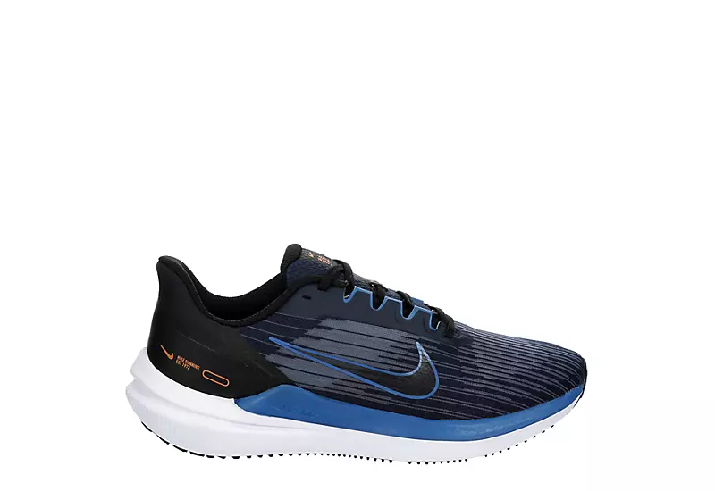 Nike Mens Air Winflo 9 Running Shoe - Navy 2 Nike Mens Air Winflo 9 Running Shoe - Navy - Image 2