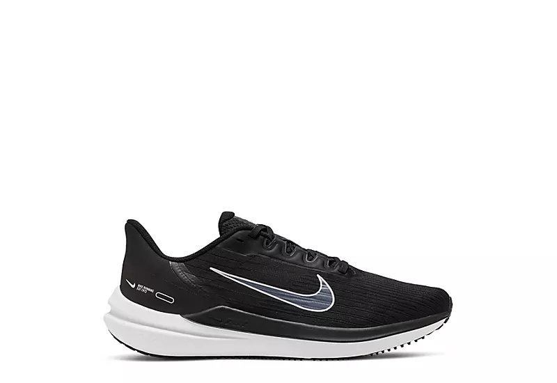 Nike Mens Air Winflo 9 Running Shoe - Black 2 Nike Mens Air Winflo 9 Running Shoe - Black - Image 2
