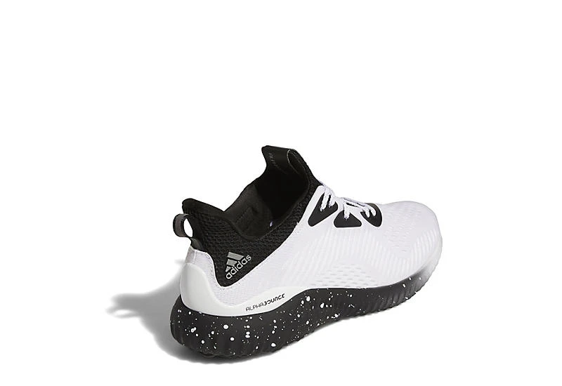 Adidas Mens Alphabounce Running Shoe - White 4 Adidas Mens Alphabounce Running Shoe - White - Image 4
