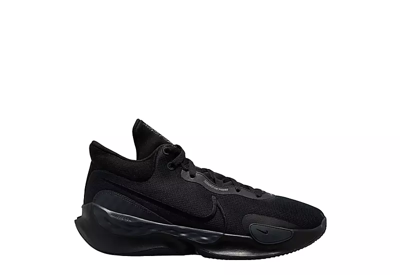 Nike Mens Renew Elevate 3 Basketball Shoe - Black 2 Nike Mens Renew Elevate 3 Basketball Shoe - Black - Image 2