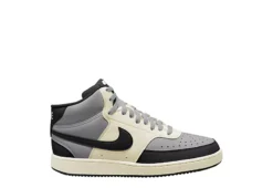 Nike Mens Court Vision Mid Sneaker - Grey