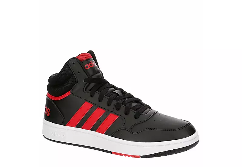 Adidas Mens Hoops 3.0 Mid Sneaker - Black 1 Adidas Mens Hoops 3.0 Mid Sneaker - Black