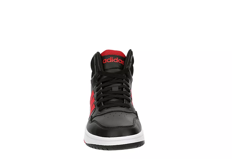 Adidas Mens Hoops 3.0 Mid Sneaker - Black 3 Adidas Mens Hoops 3.0 Mid Sneaker - Black - Image 3