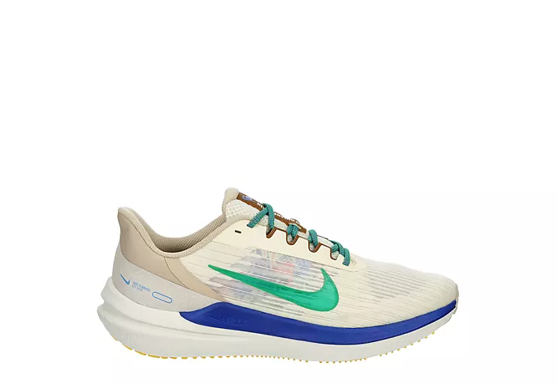 Nike Mens Air Winflo 9 Running Shoe - Off White 2 Nike Mens Air Winflo 9 Running Shoe - Off White - Image 2