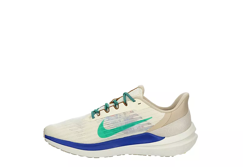 Nike Mens Air Winflo 9 Running Shoe - Off White 4 Nike Mens Air Winflo 9 Running Shoe - Off White - Image 4