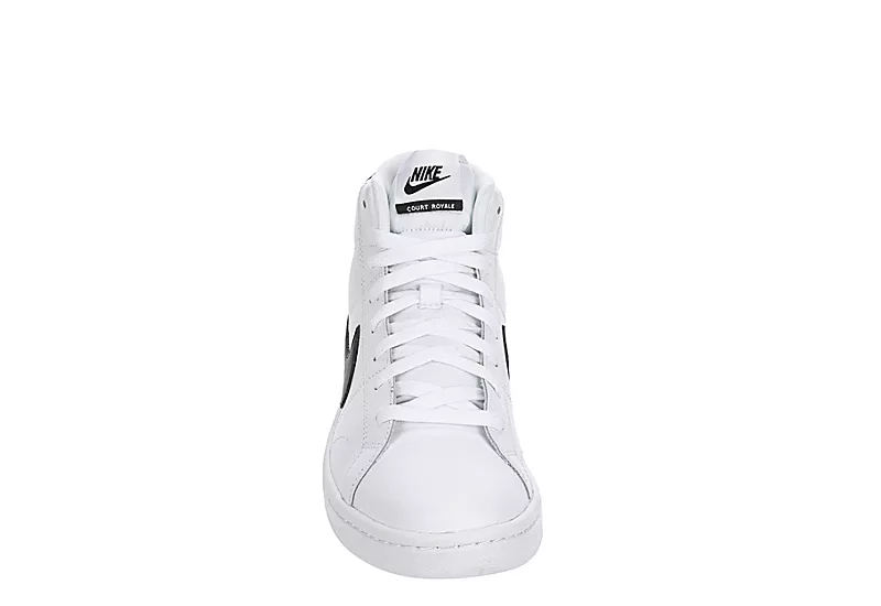Nike Mens Court Royal 2 Mid Sneaker - White 3 Nike Mens Court Royal 2 Mid Sneaker - White - Image 3