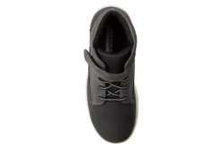 Deer Stags Boys Niles Lace-up Boot - Black -Skechers Sales US 01 700434 05