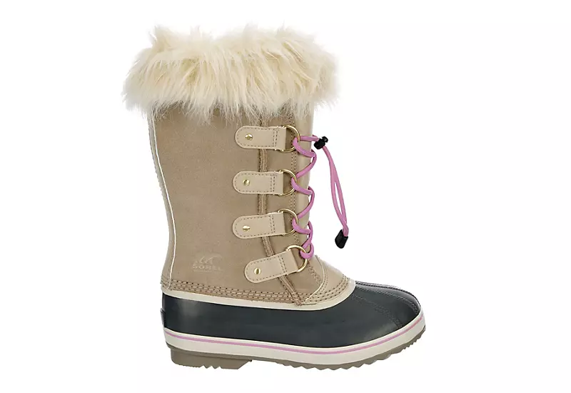 Sorel Girls Joan Of Arctic Wp Snow Boot - Tan 2 Sorel Girls Joan Of Arctic Wp Snow Boot - Tan - Image 2