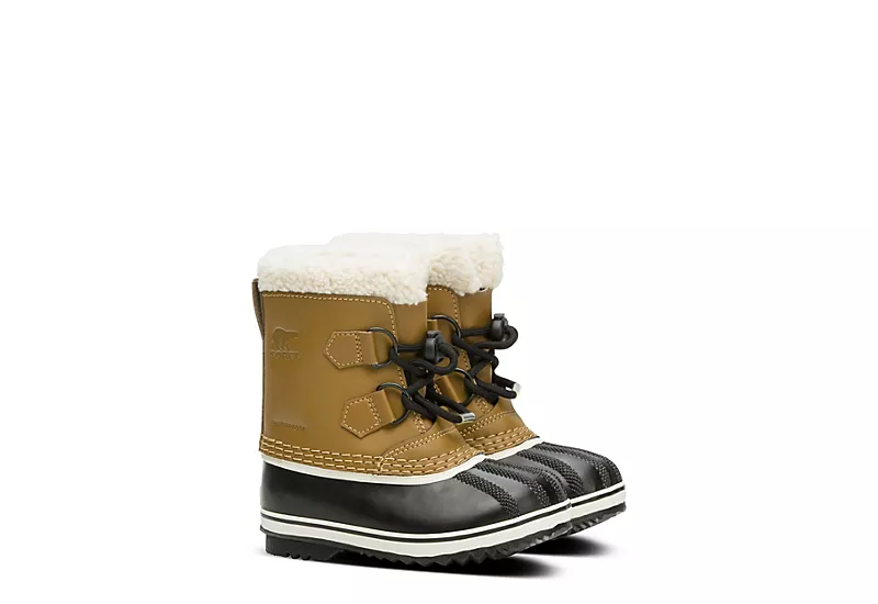 Sorel Boys Infant Pac Tp Wp Snow Boot - Tan 1 Sorel Boys Infant Pac Tp Wp Snow Boot - Tan