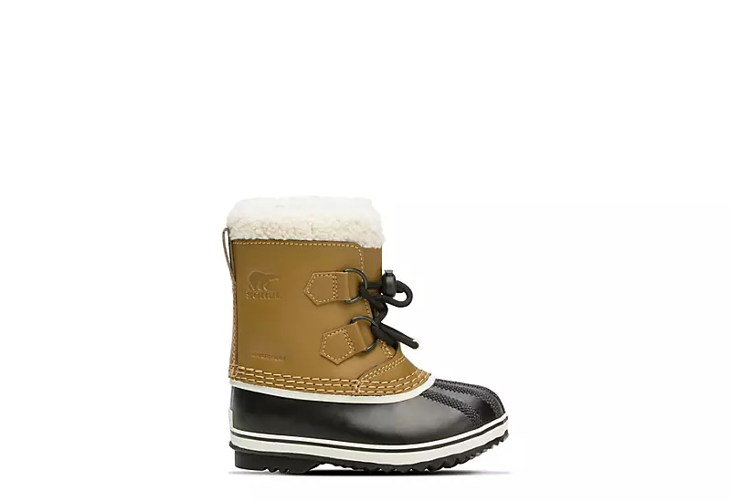 Sorel Boys Infant Pac Tp Wp Snow Boot - Tan 2 Sorel Boys Infant Pac Tp Wp Snow Boot - Tan - Image 2