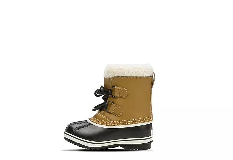 Sorel Boys Infant Pac Tp Wp Snow Boot - Tan 3 Sorel Boys Infant Pac Tp Wp Snow Boot - Tan - Image 3