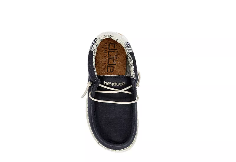 Heydude Boys Infant Wally Toddler Slip On Sneaker - Navy 6 Heydude Boys Infant Wally Toddler Slip On Sneaker - Navy - Image 6