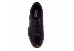 Steve Madden Boys Boliverr Dress Shoe - Black -Skechers Sales US 01 702667 04