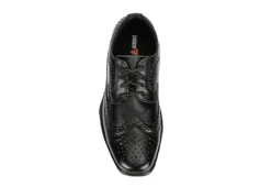 Deer Stags Boys Ace Wingtip Oxford - Black -Skechers Sales US 01 702675 05