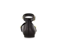 Marc Fisher Girls Tashi Buckle Dress Flat - Black -Skechers Sales US 01 702956 04