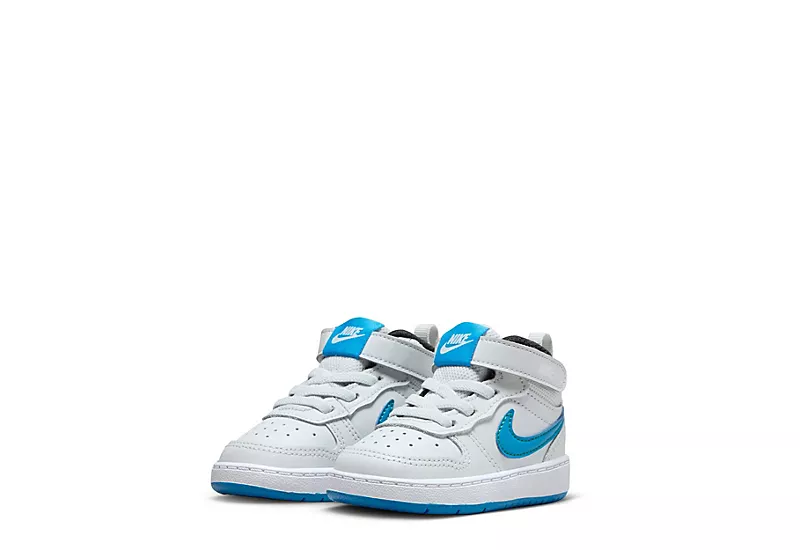 Nike Boys Infant Court Borough Mid 2 Sneakers - Grey 1 Nike Boys Infant Court Borough Mid 2 Sneakers - Grey