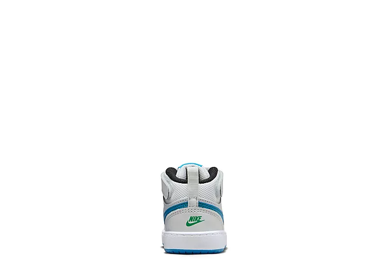 Nike Boys Infant Court Borough Mid 2 Sneakers - Grey 4 Nike Boys Infant Court Borough Mid 2 Sneakers - Grey - Image 4