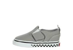 Vans Boys Infant Asher Slip On Sneaker - Grey -Skechers Sales US 01 808425 03