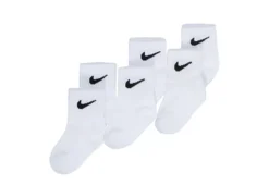Nike Boys Ankle Socks 6 Pairs - White