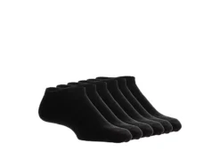 Game Sport Boys No Show Socks 6 Pairs - Black